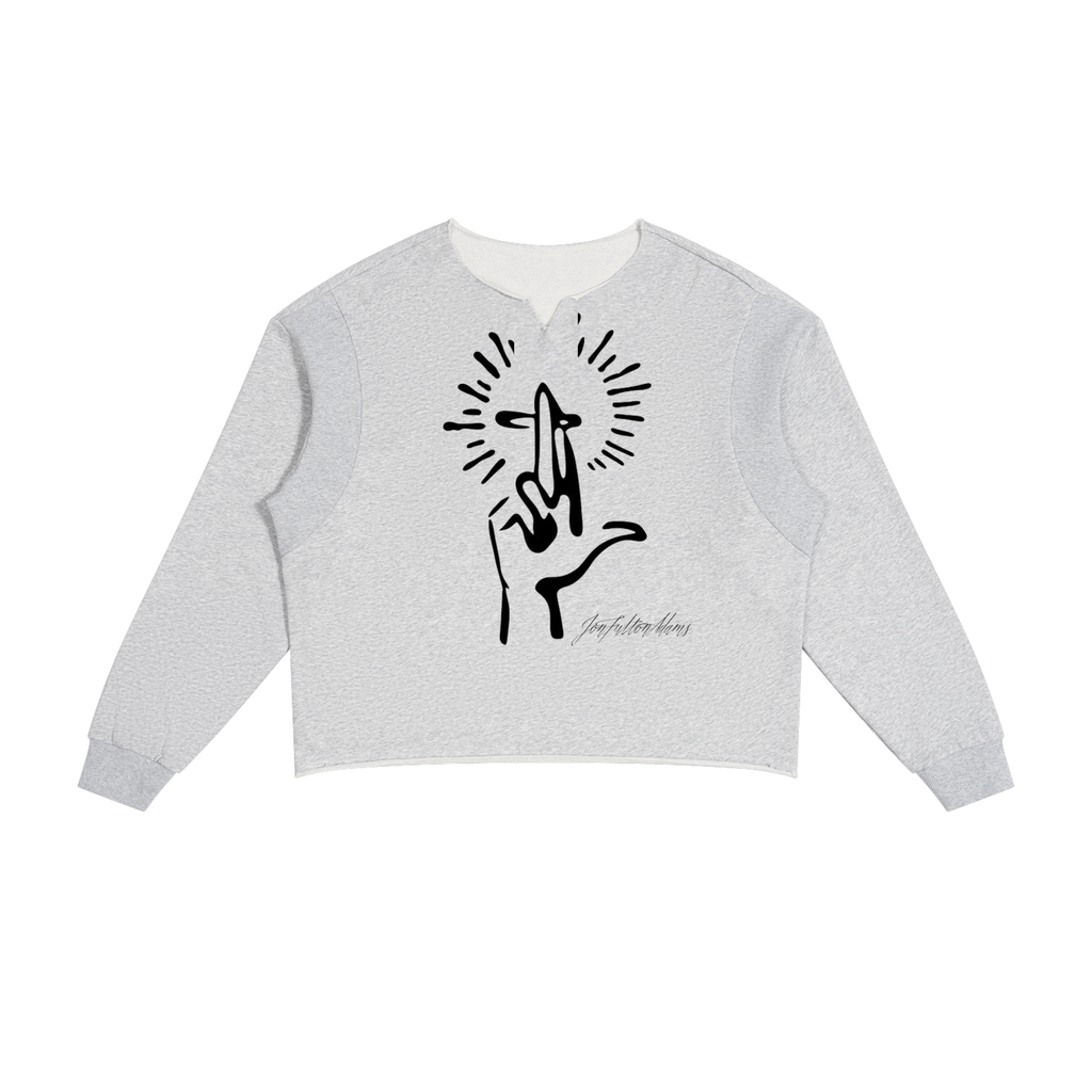 COMMUNION Paneled Raw Edge Boxy Sweatshirt