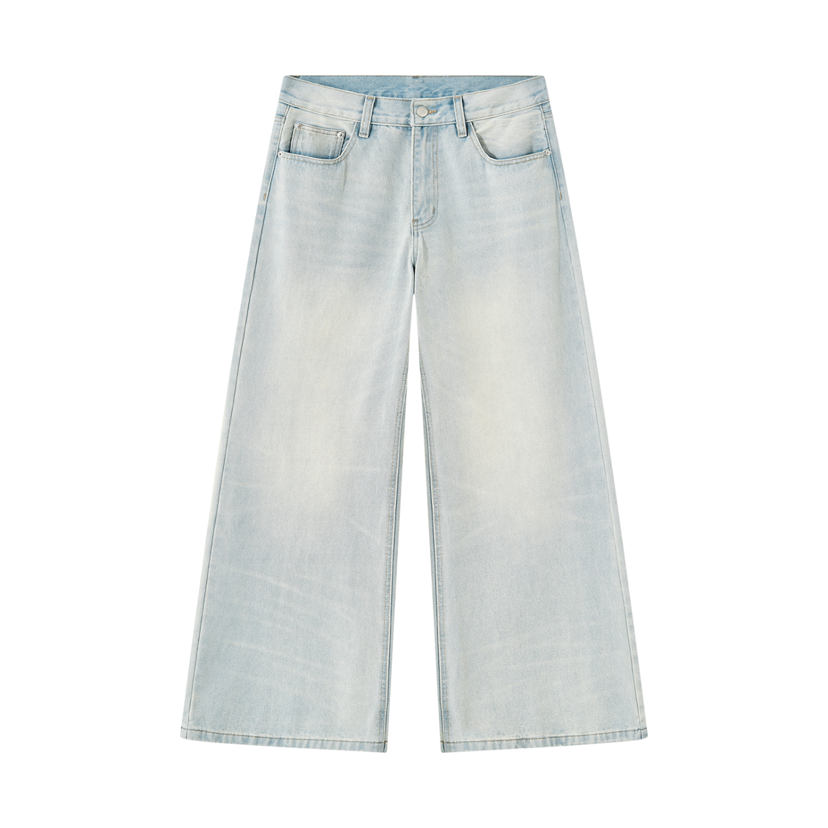 MASCOT Vintage Wash Wide Leg Denim Jeans