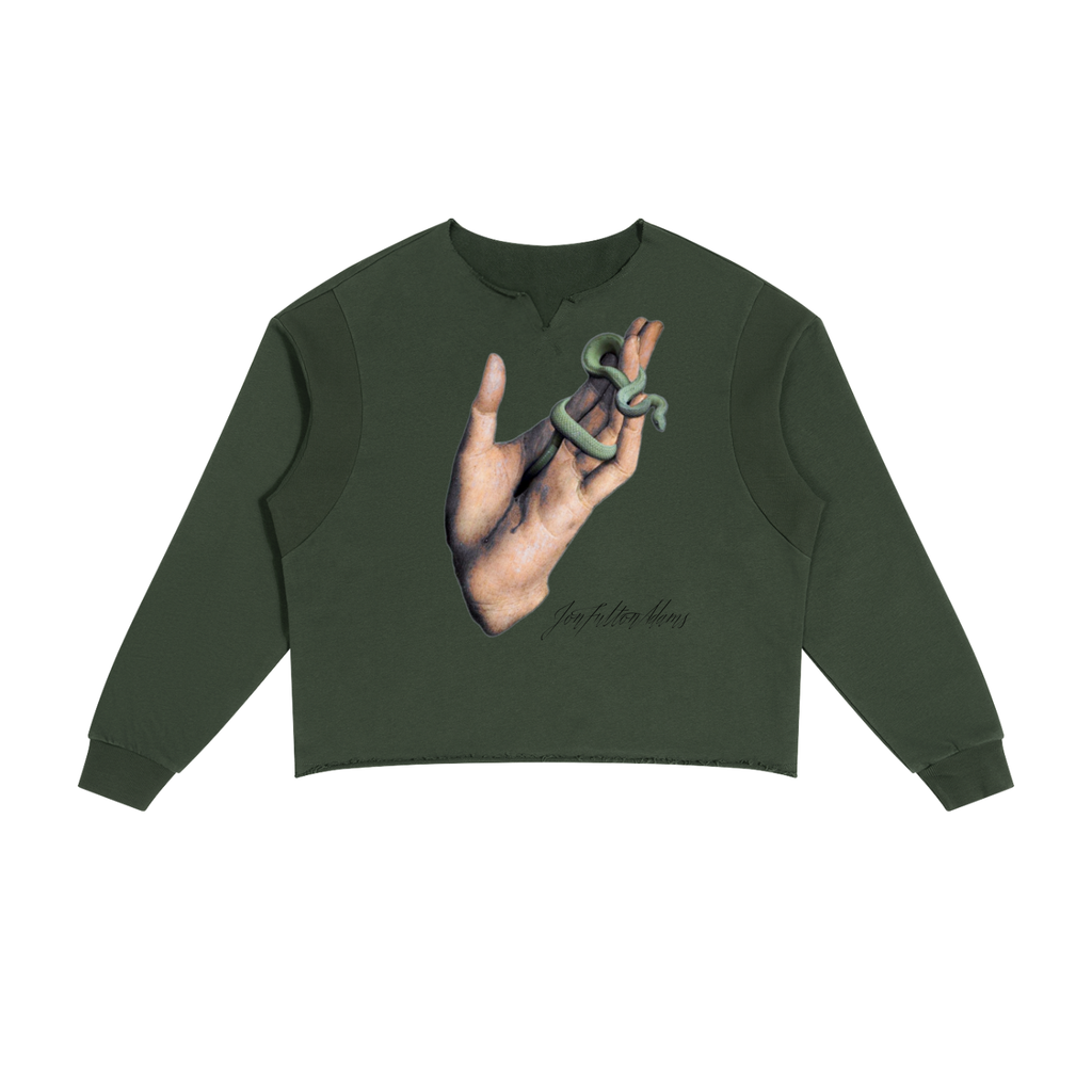 IN THE BEGINNING Raw Edge Boxy Sweatshirt