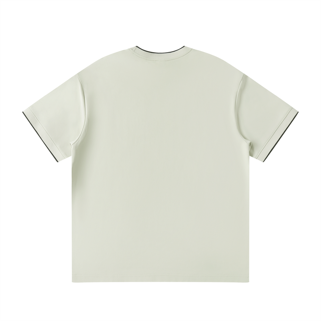 AUTOREVERSE Contrast-Trim Fine-Knit T-Shirt