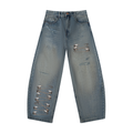 STRUCTURAL TRIAGE Barrel Leg Denim Jeans