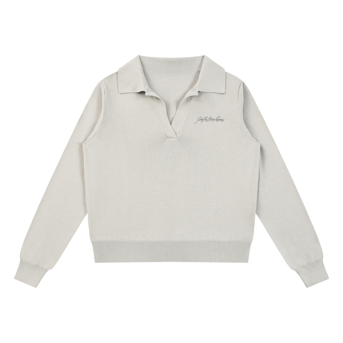 MASCOT Collared Pullover Knit Sweater