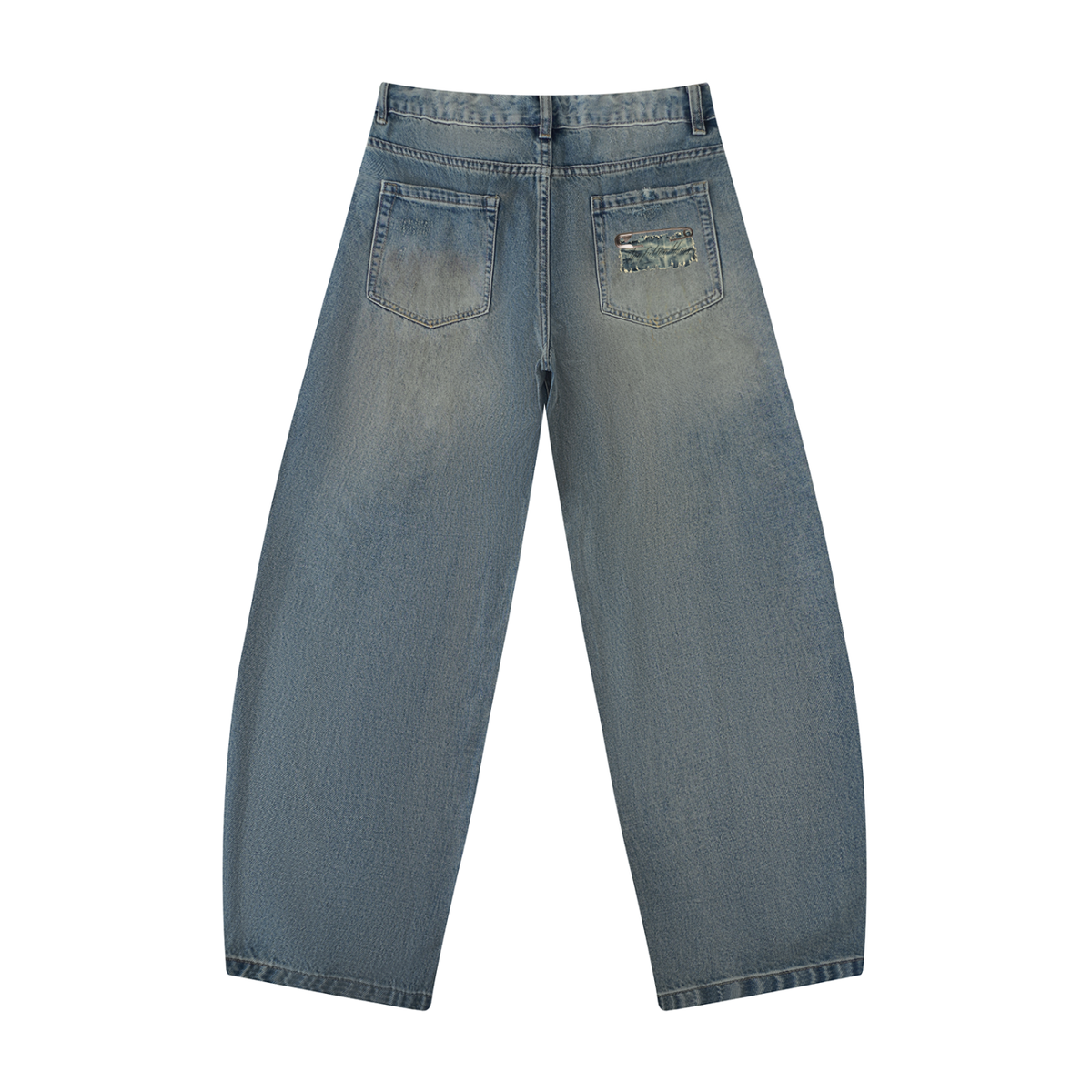 STRUCTURAL TRIAGE Barrel Leg Denim Jeans