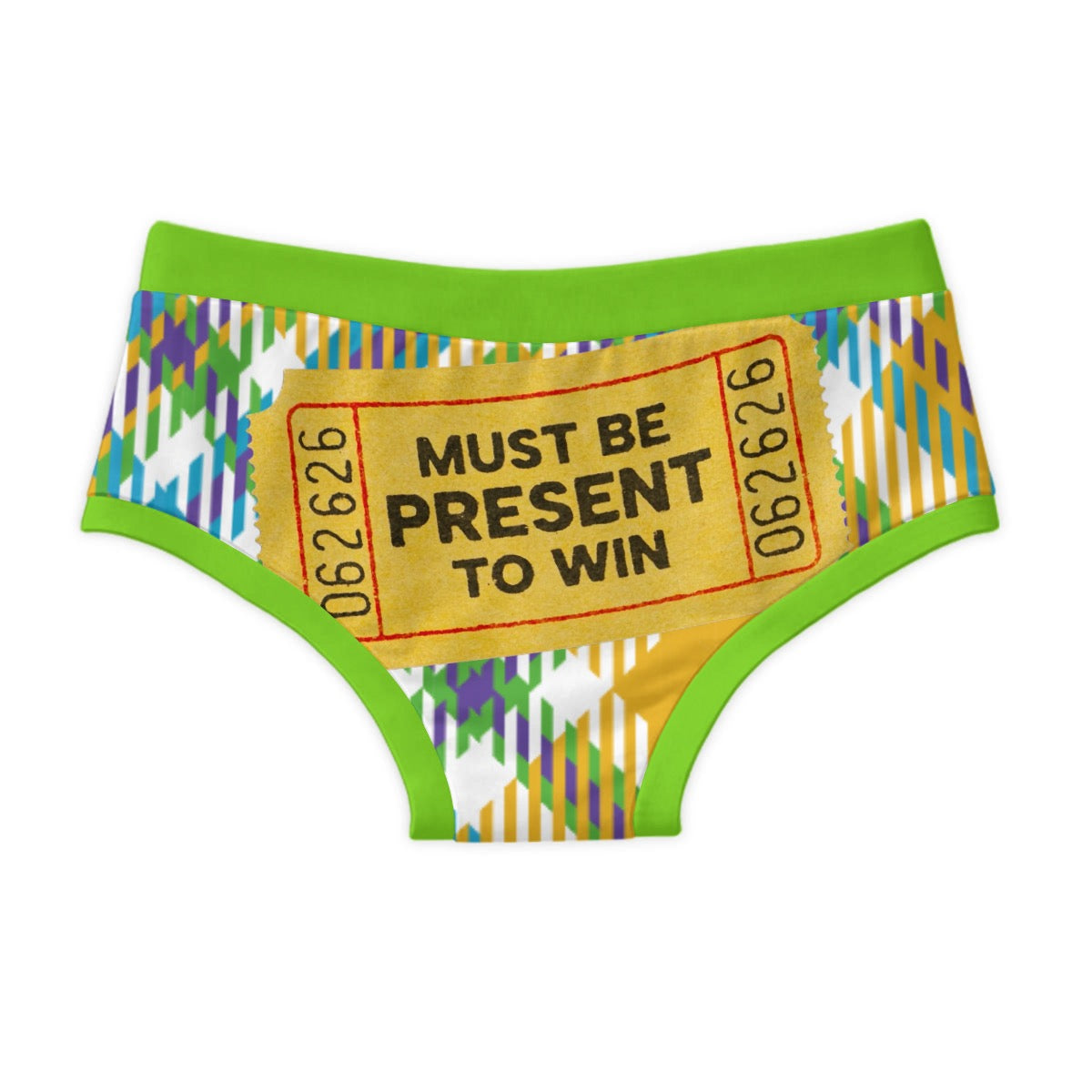MUST BE PRESENT TO WIN All-Gender Classic Cotton Briefs