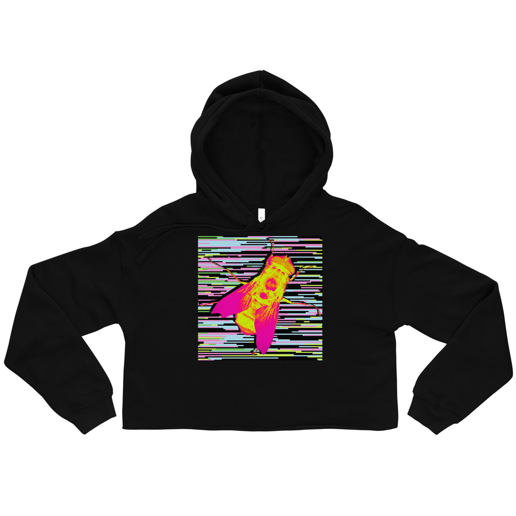 GLITCH Crop Hoodie