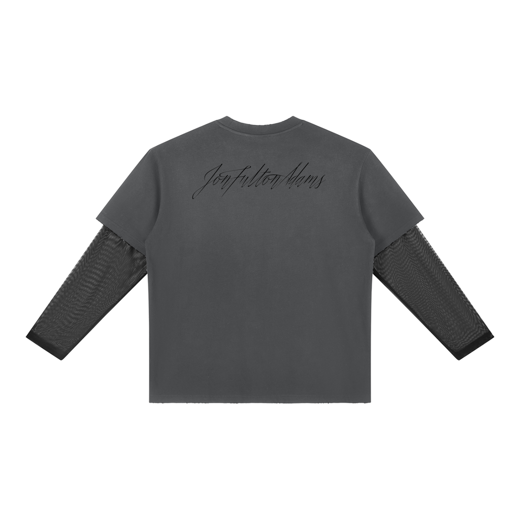 THE FLUOROSCOPY Patchwork Sunfade Layer T-Shirt