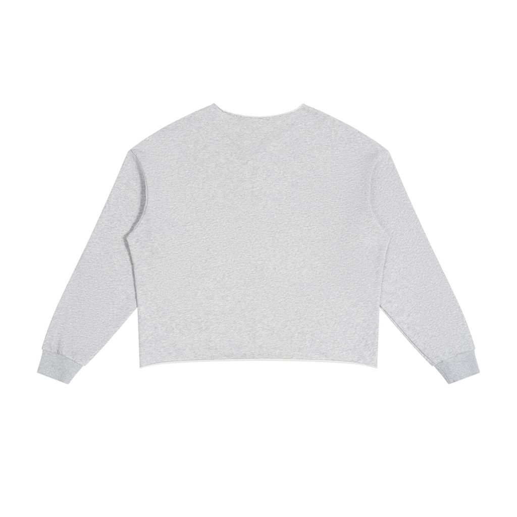 COMMUNION Paneled Raw Edge Boxy Sweatshirt