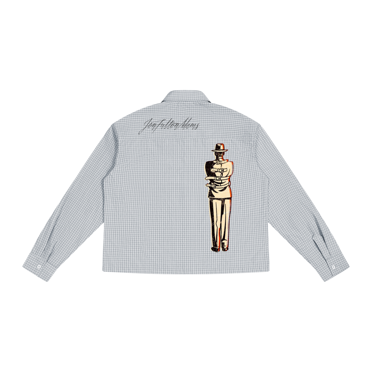 INSIDE JOB Boxy Plaid Long Sleeve Shirt