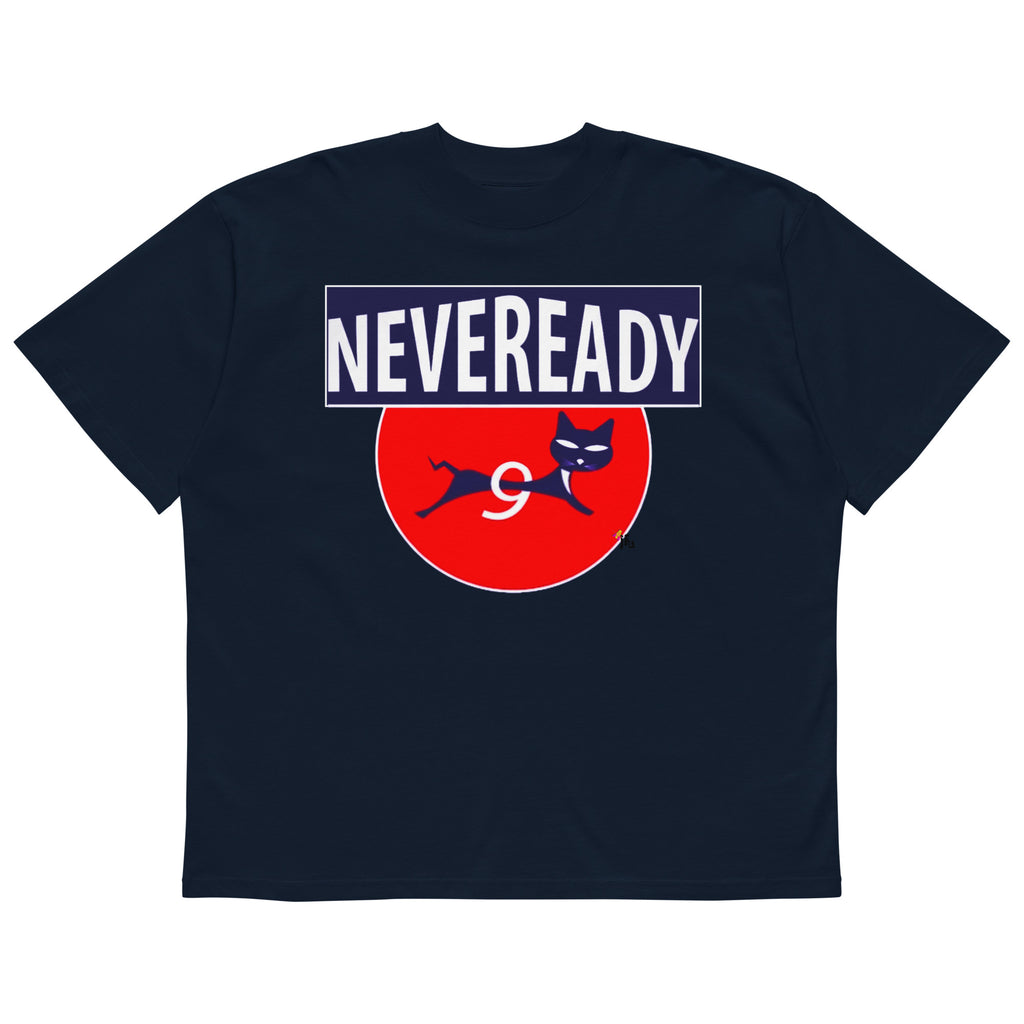 NEVEREADY Unisex Organic Oversized High Neck Tee