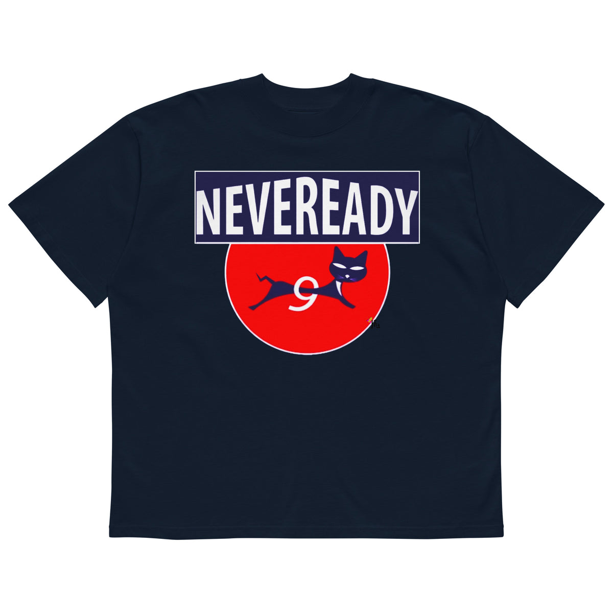 NEVEREADY Unisex Organic Oversized High Neck Tee